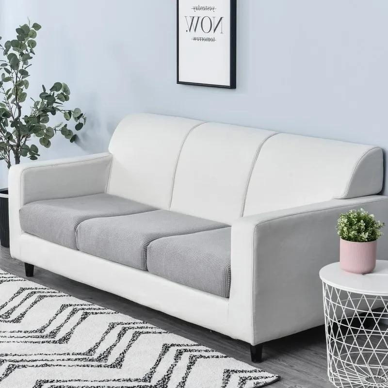 Jacquard Sofa Cushion Cover Elasticity All-season Universal Shower Cap Design for Easy Installation Suitable for All Occasions