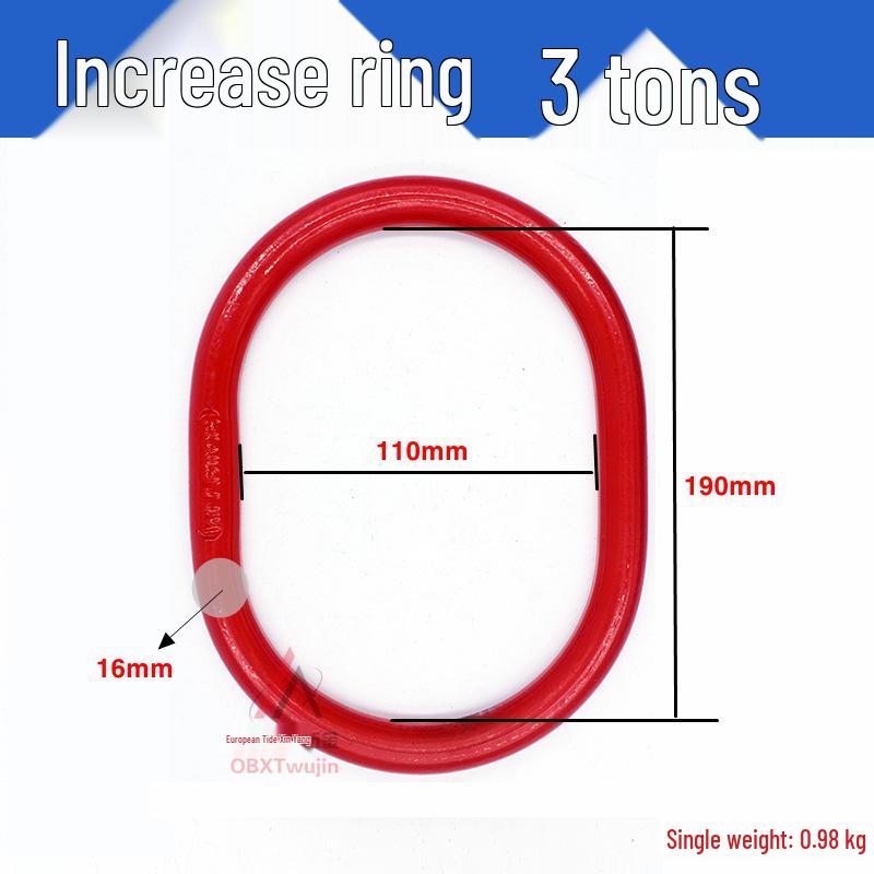 Heavy Duty Butterfly Buckle Double Ring Chain Connector Sling