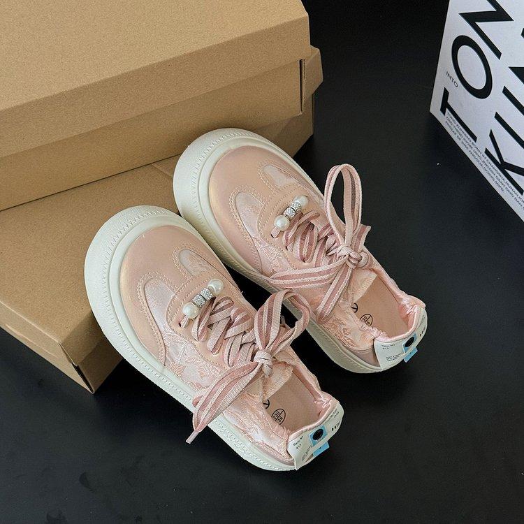 Vintage Womens Canvas Shoes Low-top Spring and Autumn New Fashion Sports Sneakers Trainers Breathable Ladies Footwear