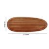Wood Dinner Plates Irregular Oval Serving Tray Fruit Dishes Dry Fruit Sushi Tea Tray Bread Wooden Plate Home Decoration