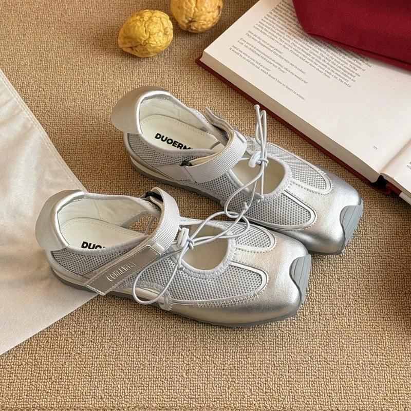 Women Loafers Sport Shoes Flats Sneakers Casual Sandals 2025 Summer New Fashion Running Shoes Retro Ballet Walking Mujer