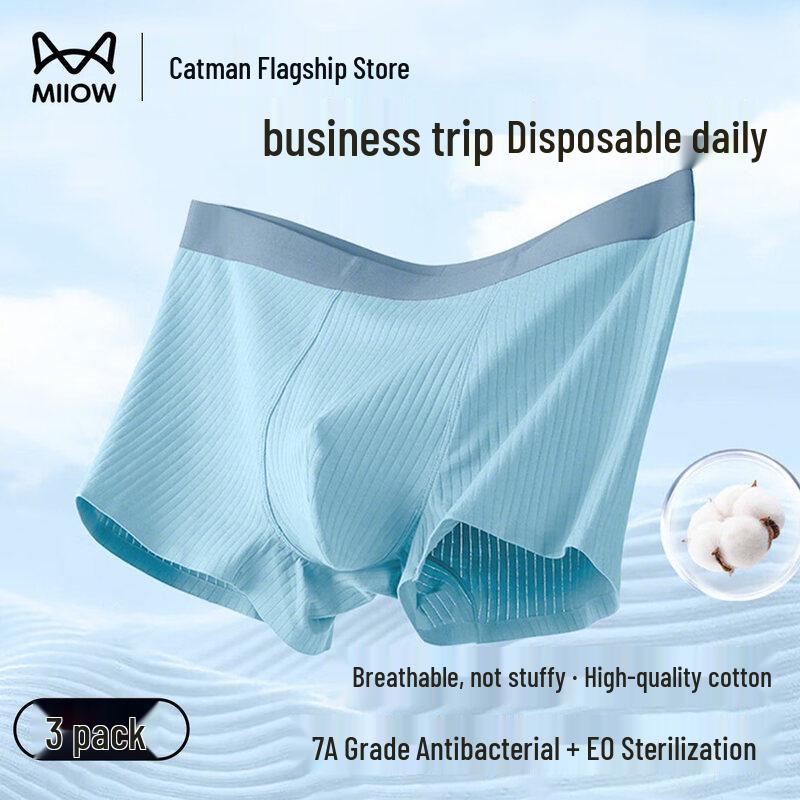 Miiow Men s Disposable Boxer Briefs (3-Pack)