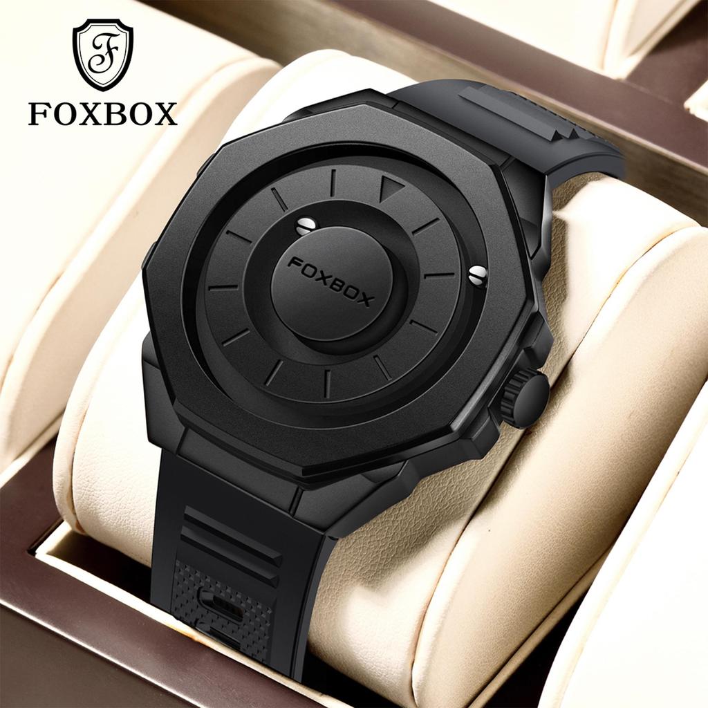 LIGE x FOXBOX Creative Men Watch Fashion Cool Magnetic Men's Quartz Watch