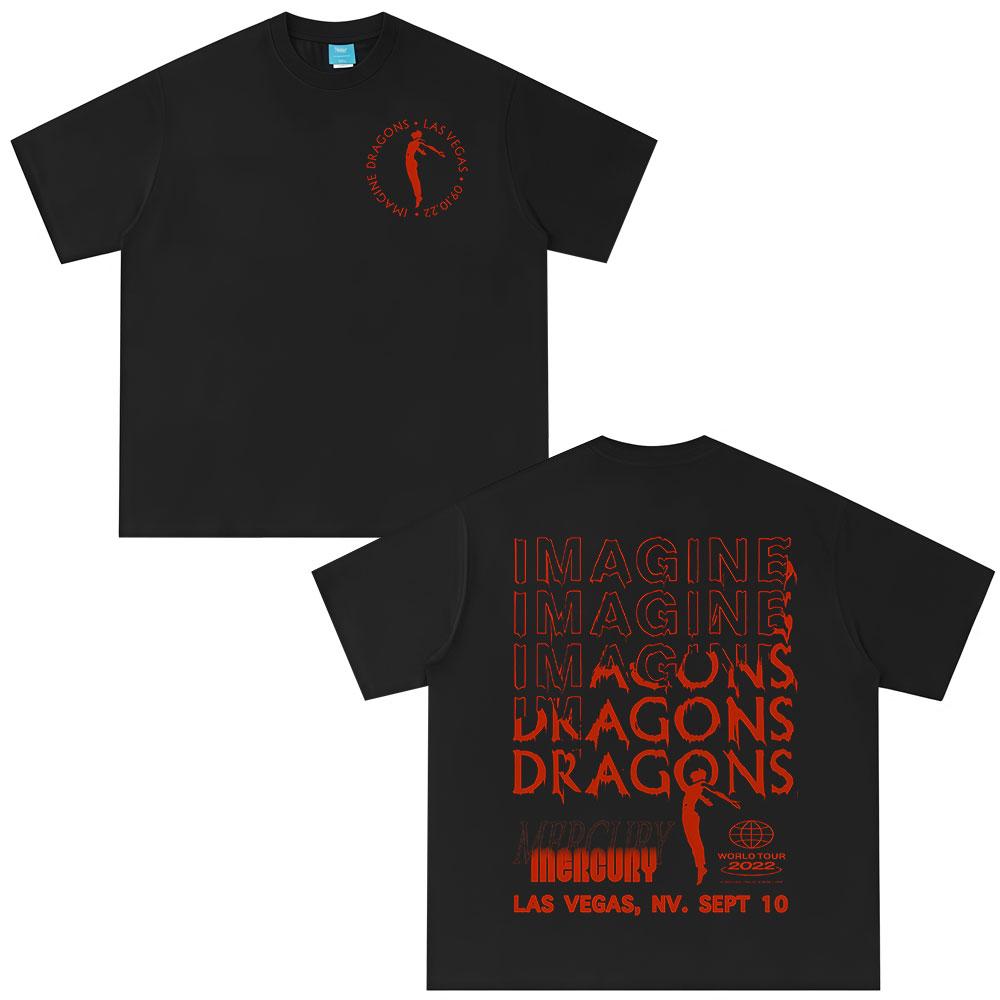 

Imagine Dragons Гурт Loom Світовий Тур Футболка Чоловіки Жінки Одяг Рок Панк Готична Футболка Повсякденна Бавовняна Оверсайз Футболки XL