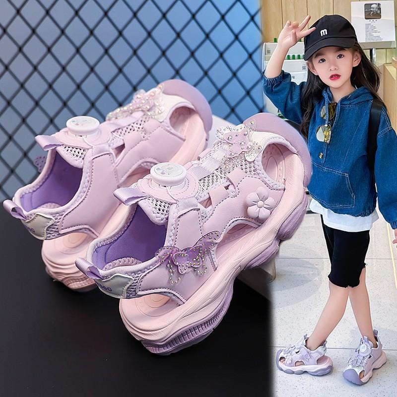 Babdog Girls 'sandals New Style Little Girl Princess Shoes Children's Lightweight Anti-slip Sports Sandals