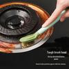Double-Headed Kitchen Cleaning Brush: Gas Stove Scraper & Gap Tool for Oil & Dirt Removal