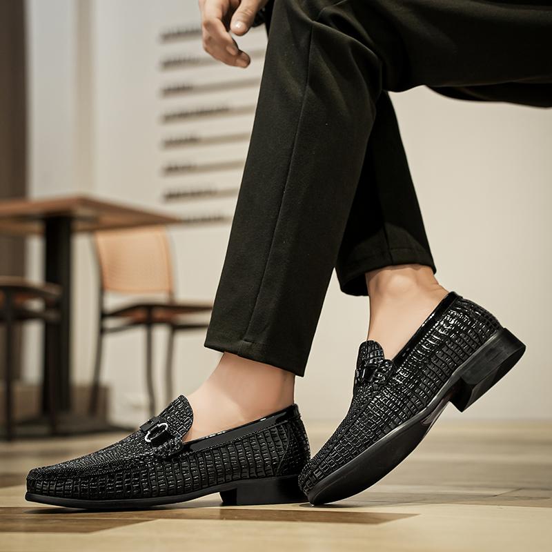 Mode Atmungsaktive Mokassins Business Schuhe Heißer Verkauf für Herren Atmungsaktive Freizeitschuhe Herren Echtleder Slipper Mode Sommer Flats