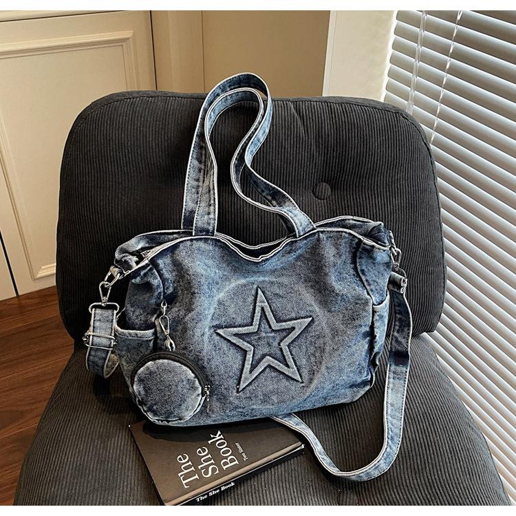 

New commuter bag women s retro simple trendy personalized matte large-capacity tote shoulder bag