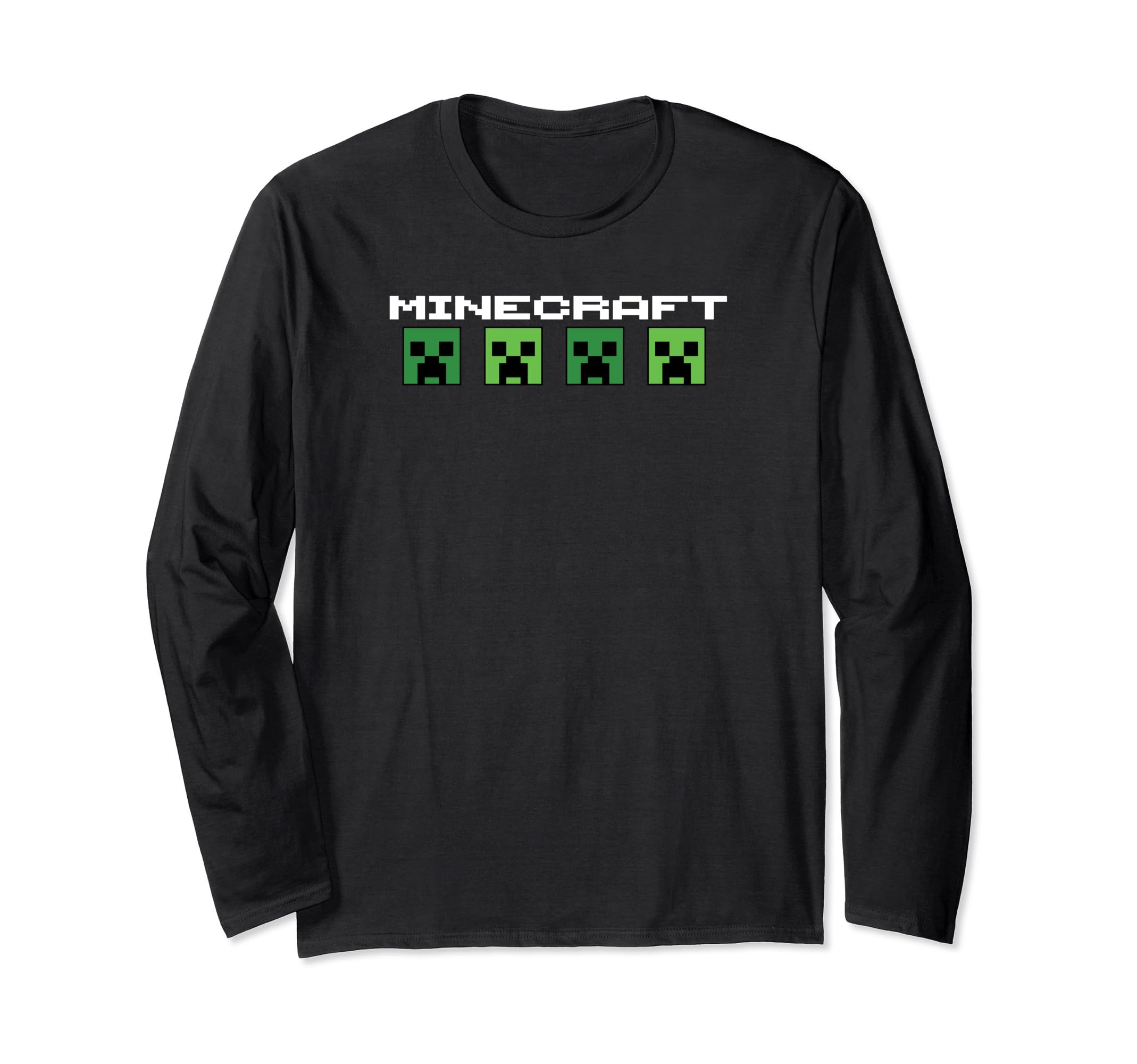 Футболка с длинным рукавом с логотипом Minecraft Creeper Headcount