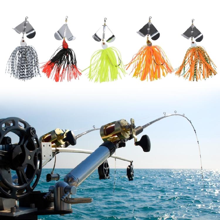 5 Peças Iscas para Pesca de Robalo Spinner Baits Metal Duro Gancho de Marca Superior Spinner Baits Buzzbait Swimbait Iscas Jig Spinnerbait