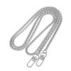 Metal Purse Chain Strap Replacement Handbag Bag Accessories, with Metal Buckles, 47 Inch