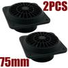 1/2/4/6X 75mm/3" Warm Diesel Heater Conditioner Ducting Duct Air Vent Outlet with Fan Black For Webasto Car Truck Camper VAN