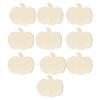 Set of 10 Paintable Wood Pumpkin Shape Pendant Hanging Plaque for Harvest Season Celebration Thanksgiving Accessories