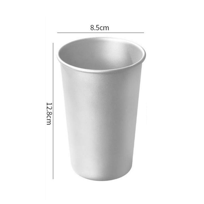 1Pcs Titanium Cup Camping Mug Tourist Tableware Picnic Utensils Outdoor Kitchen Equipment Travel Cooking Cookware