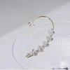 Neuer glitzernder Blatt-Ohr-Cuff - Ohne Piercing, 2025 Kalter Stil, Hochwertiger Knorpel-Ohrring