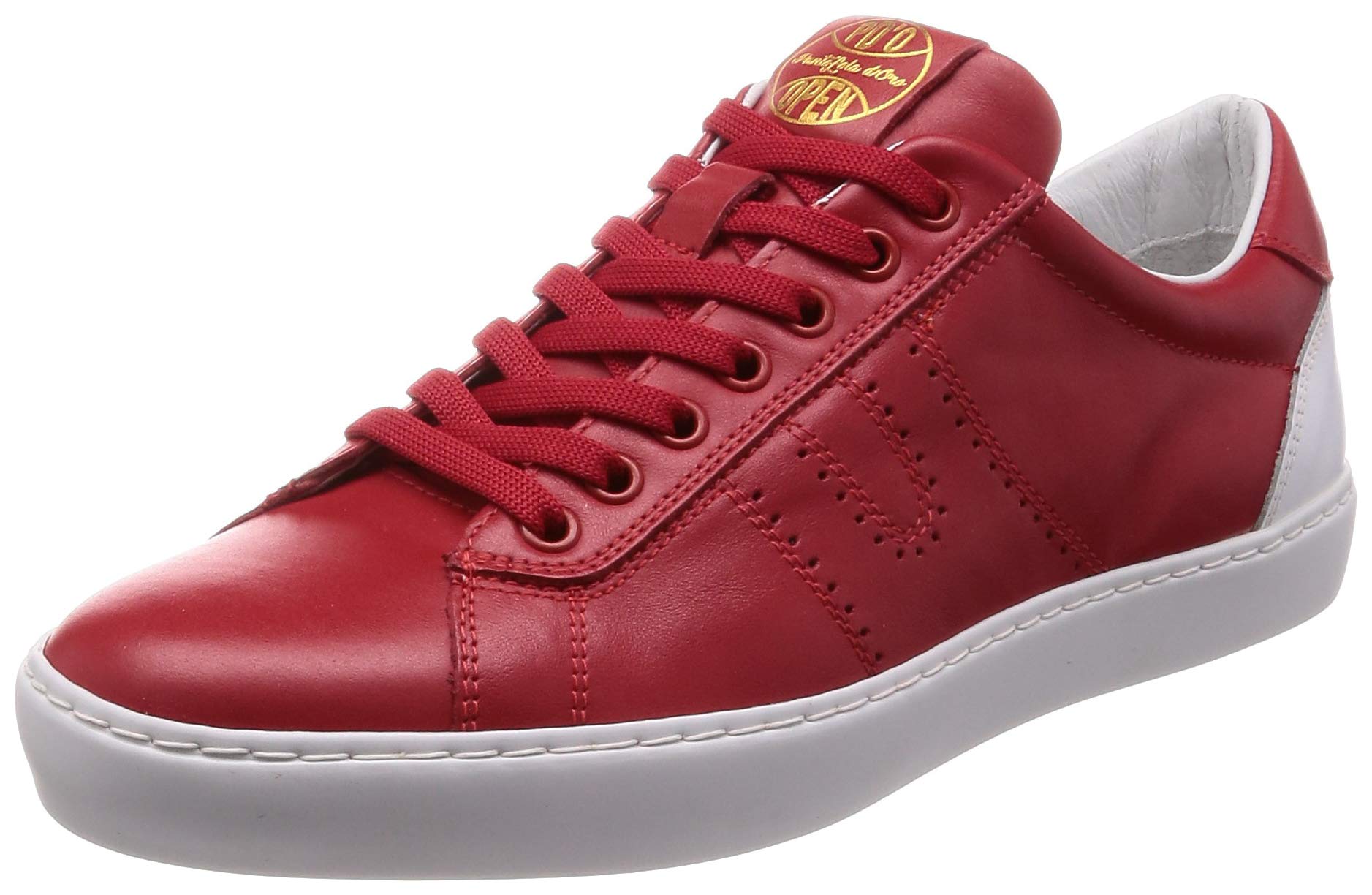 

Кожаные кроссовки красного цвета см [Pantofola d Oro] (сделано в Италии) ПДО-ОПЛ1_ОПЛ1 25,5