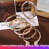 Crystal Inlaid Flower Enamel Bracelet: Elegant & Versatile Accessory