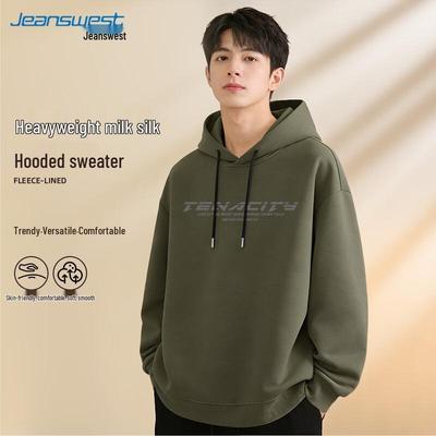 Jeanswest Herren Locker Geschnittenes Kapuzensweatshirt