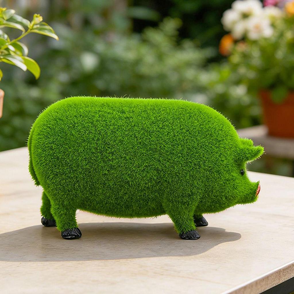 Outdoor Animal Statues Large Cute Home Decor Decorative Farm Animal Garden Sculptures For Outdoor Yard Patio Porch Lawn Pathway