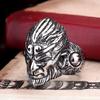 Fashionable Ethnic Style Monkey Year Animal Year Jewelry Monkey King Men's Ring
