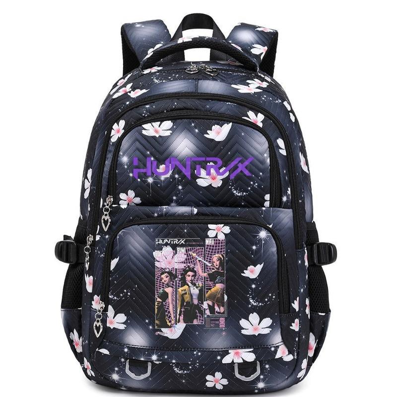 Peripheral printing large-capacity primary and secondary school schoolbags trendy backpacks lightweight and fashionable backpacks