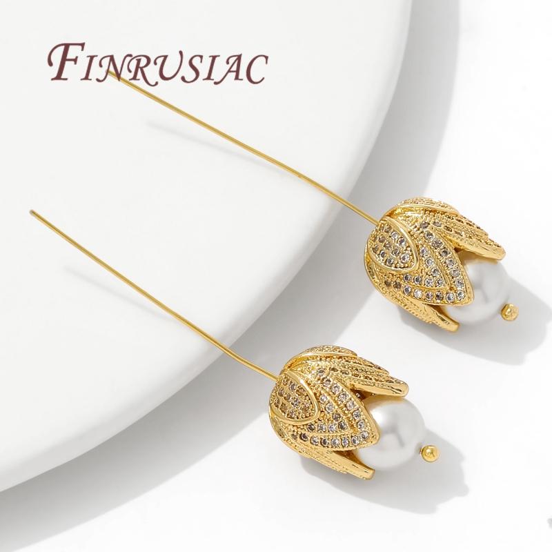 18K Gold Plated Brass with Zircon Spacers Bead Caps For Jewelry Making,Flower Bead End Caps DIY Necklace Bracelets Accessories
