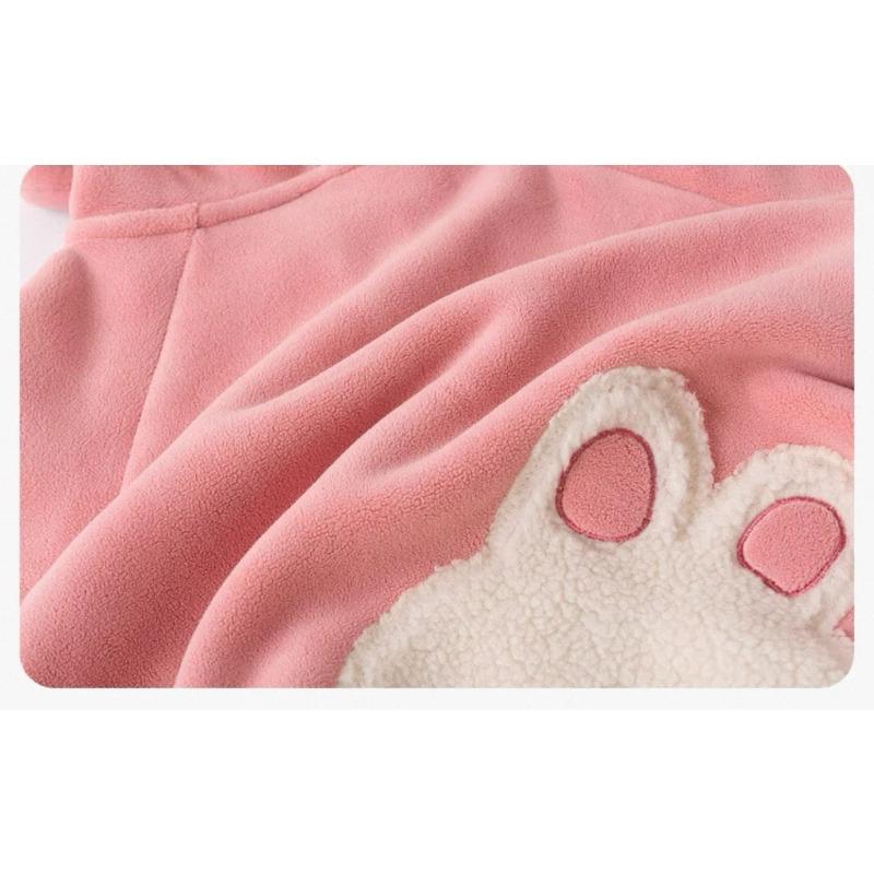 Kinder Wintermantel Verdickte Fleecejacke Cartoon Tier Kapuzenjacke Oberbekleidung Jungen Mädchen Warme Winter Kinderkleidung