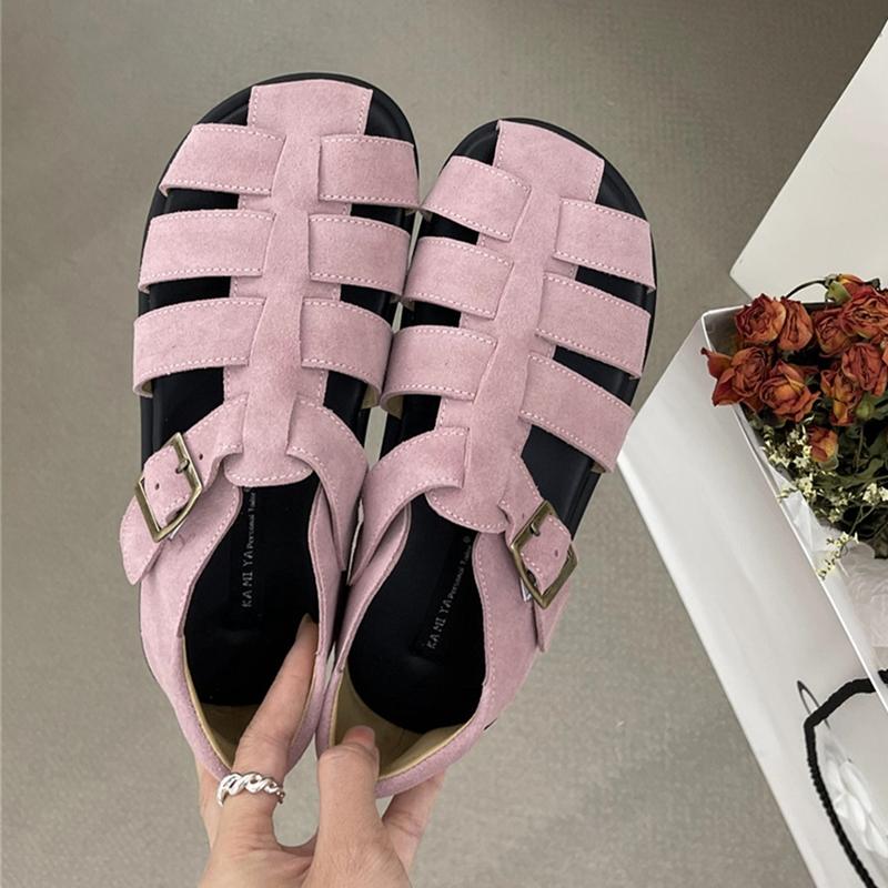Fashion AIYUQI  Women's Sandals 2025 New Woven Hollow Roman Sandals For Women Summer Large Size Pig Cage Female Shoes