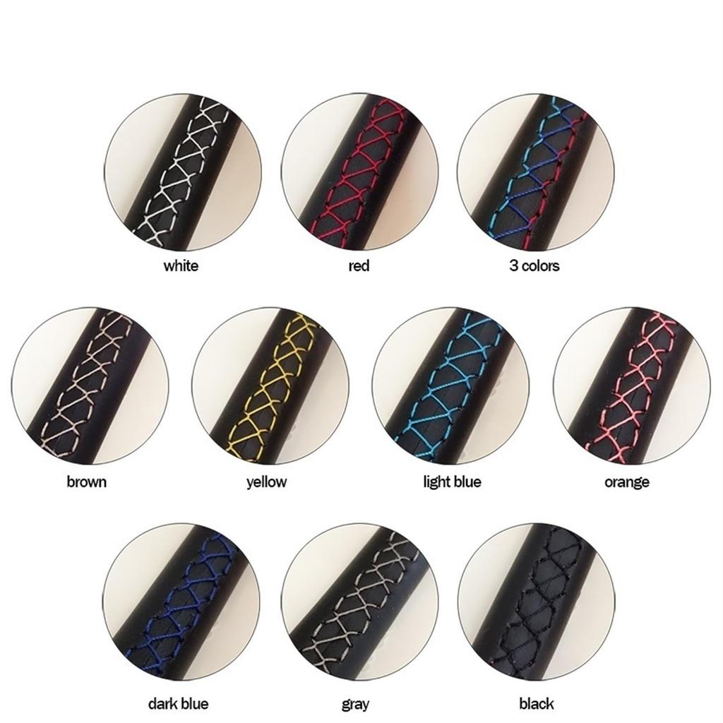 Steering Wheel Cover, Hand Sewn Handle, and Thread, Hand Sewn Steering Wheel Cover,