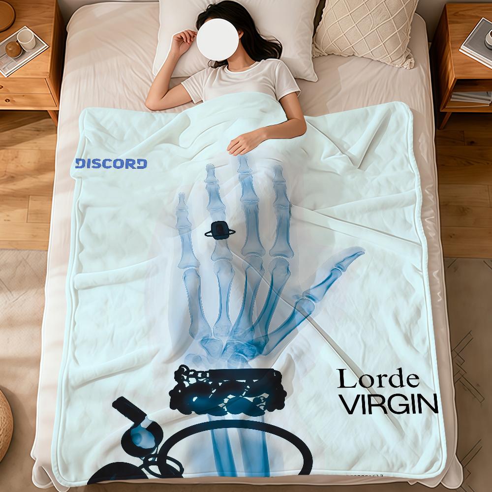 

soft warm Singer plush blanket art Virgin for dormitory sofa living room pet hogar bedroom gift l-lorde nap home cool Flannel 75x90cm