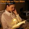 Portable LED Book Lamp USB Rechargeable Eye Protection Night Light Mini 360°Clip-On Desk Reading Lamp Travel Bedroom Night Light