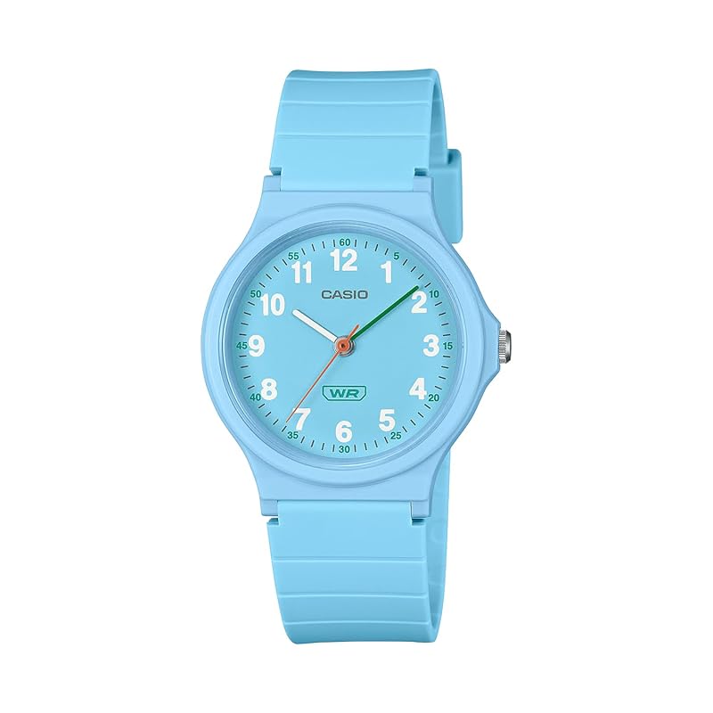 

[Casio] CASIO analog ladies kids watch Chipkashi cheap casio LQ-24B-2B biomass plastic band pastel blue overseas model [product]