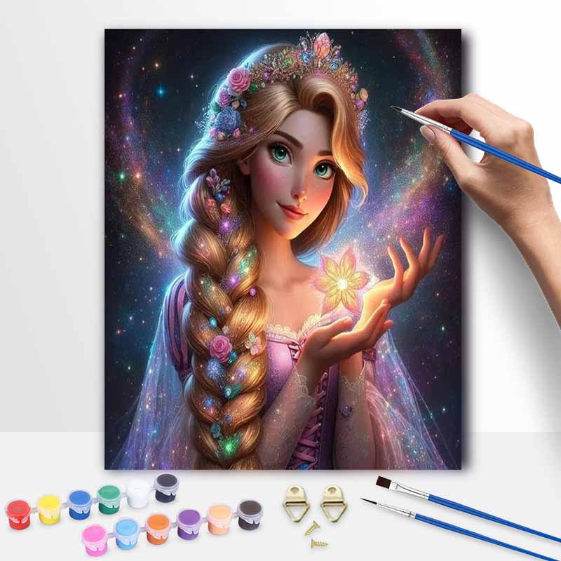 Disney Oil Paint Art Painting Kit Magical Dream Home Wall DecorDiamond PaintingPrincess Art 20x30cm