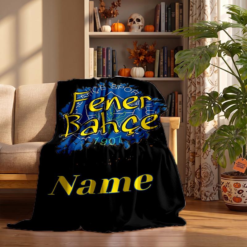 Fenerbahce SK Couvertures Flottées Personnalisées Douces Chaudes Confortables pour la Décoration Intérieure Cadeaux de Fête