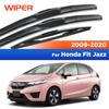 Wiper Front + Rear Wiper Blades Set Kit For Honda Fit Jazz MK2 MK3 2009- 2016 2015 2014 2010 Windshield Windscreen 26"14"14"