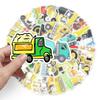 10/25/50pcs Engineering Car Stickers Cartoon for Teaching Learning DIY Gift Wall Decals Luggage Scrapbook Phone Fridge Laptop