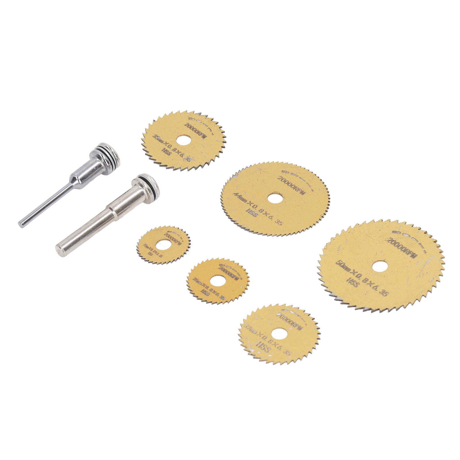 

8Pcs High Speed Steel Cutting Blade Set HSS Saw Blade for Woodworking Plastic Electric Drill