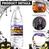 Skull Halloween Water Bottle Labels Bone Halloween Party Supplies  Household