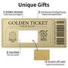 Scratch Off Ticket Golden Ticket Scratch-Off Card Raffle Gift Surprise Scratch-Off Card With Envelope Party Favor Cinema Voucher