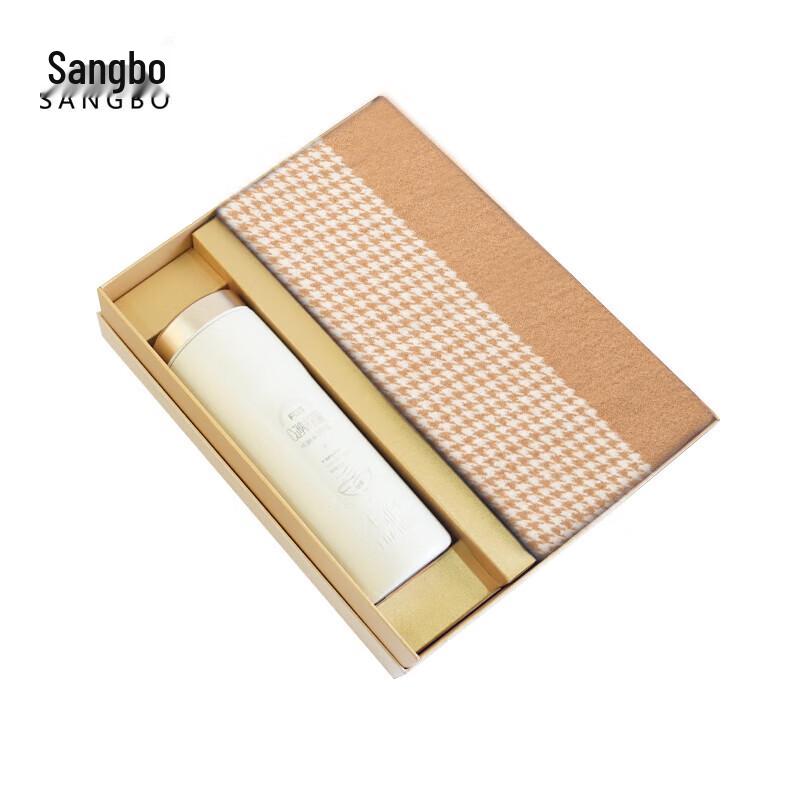 

SANGBO Mulberry Silk Scarf & Thermos Cup Gift Set