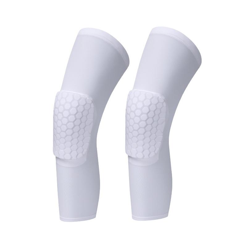 Flexible Polyester Honeycomb Knee Pads Leg Guards Anti-Collision Sports Protection for Basketball Soccer Running Fitness