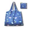 Large Floral Pattern Foldable Tote Bag - Portable, Sturdy, Eco-Friendly, Wear-Resistant for Grocery Shopping