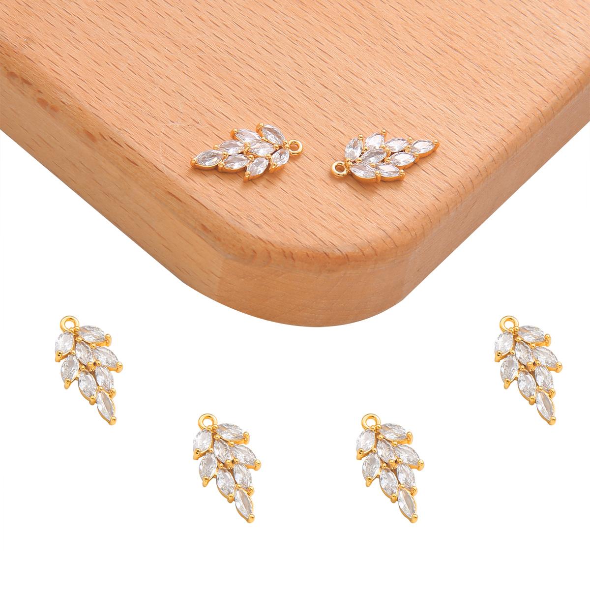 

Медный лист Часы Циркон Шарм Подвеска для DIY Браслет Ожерелье Аксессуары 18.5x9mm 1pc