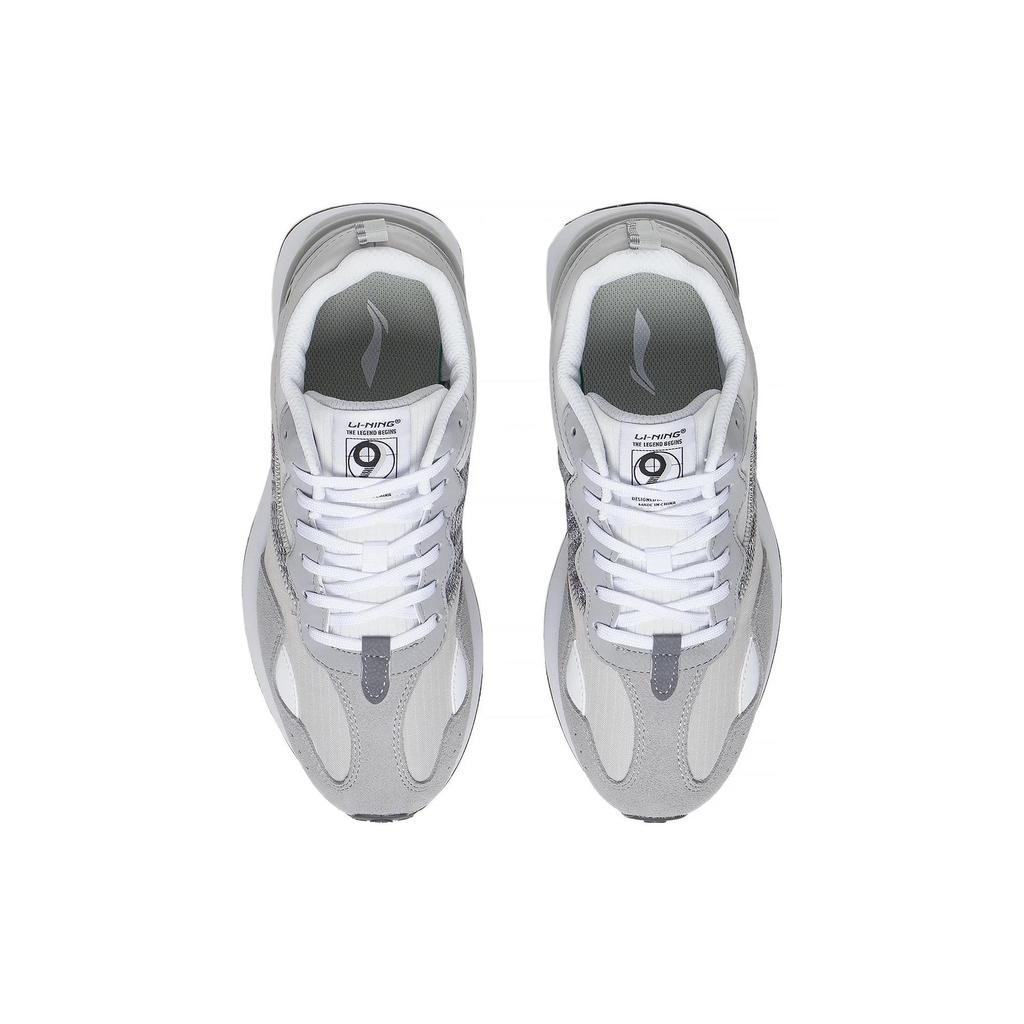 Li Ning Rebound Slip Resistant, Abrasion Resistant, Breathable Low top Sports Casual Shoes Women's Gray AGCS350-1