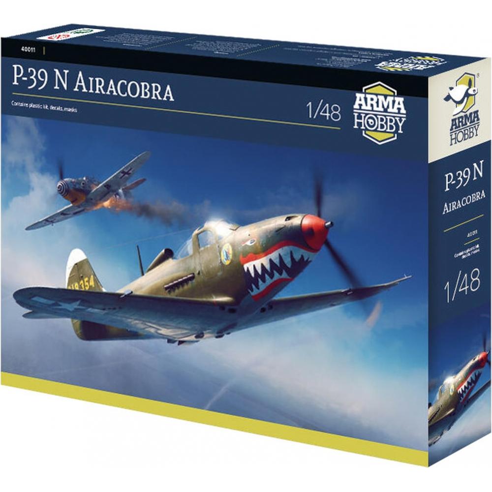 

Пластиковая модель американского самолета Alma Hobby 148 P-39N Airacobra ADL40011