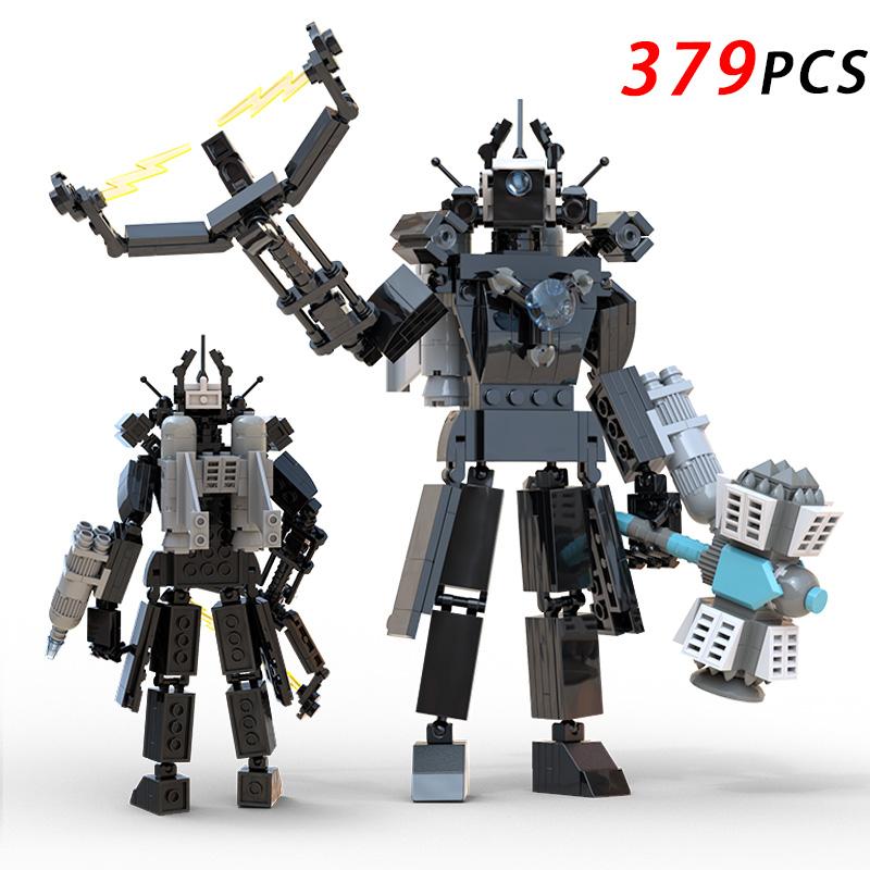 MOC Toilet Skibidi Builing Blocks Action Figure Speakerman Clock Man 2.0 Cameraman Bricks DIY for Birthday Xmas Gifts