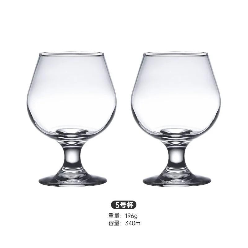 Brandy Glass Short Foot Baijiu Cup Whiskey -thickened Wine Glass Household Water Bottle Transparent Cup Bar Accessories