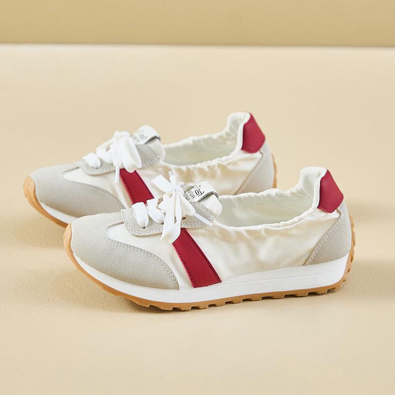 Dexun shoes women's new spring versatile flat-bottomed sports and leisure shoes ins soft sole