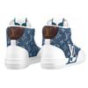 Louis Vuitton Charlie Ankle Sneakers 'White Denim Monogram' Women's 1A9S5G