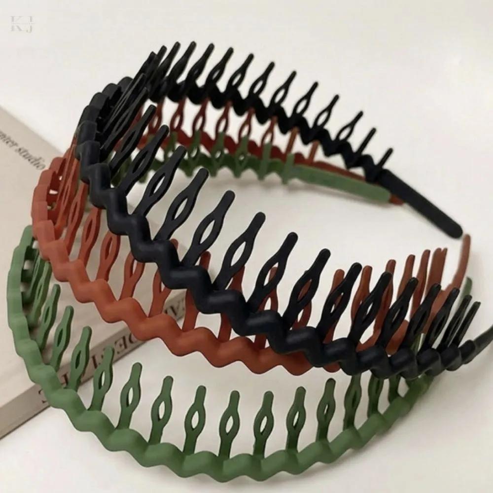 KNJFAMILY Long comb headband women s accessory short hair headband women s headband orange